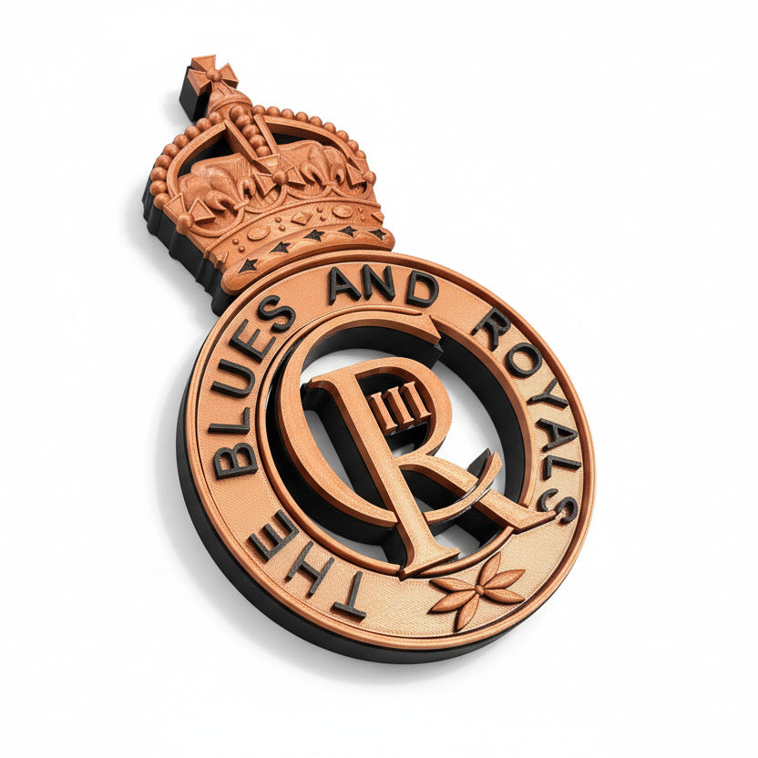 Blues and Royals Kings Crown Cap Badge