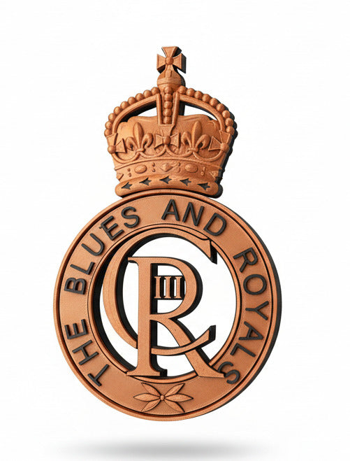 Blues and Royals Kings Crown Cap Badge