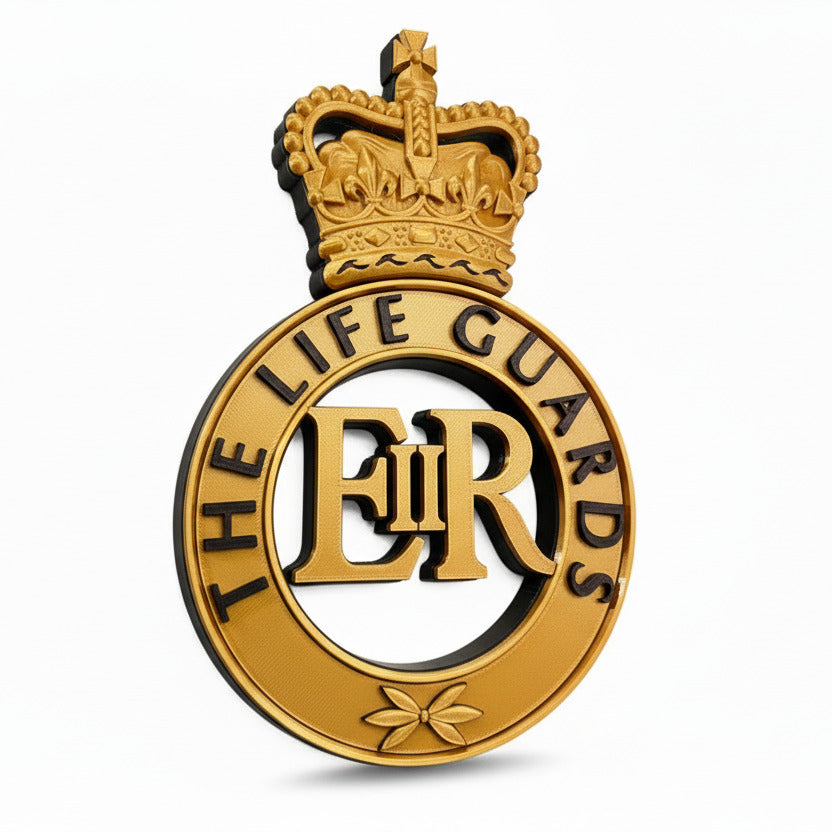 The Life Guards Cap Badge Queens Crown