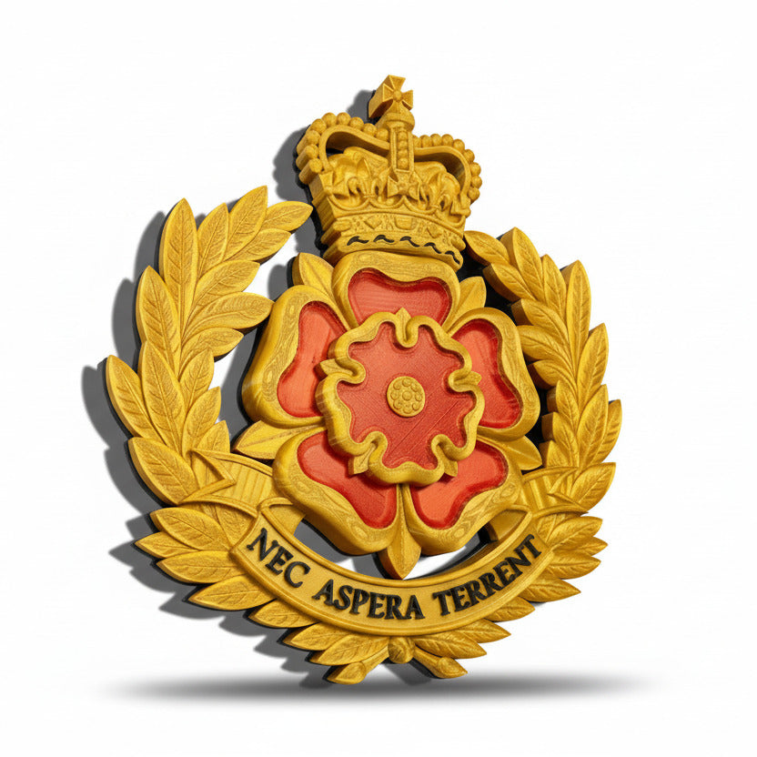 Duke Of Lancaster's Regiment Queens Crown Cap Badge