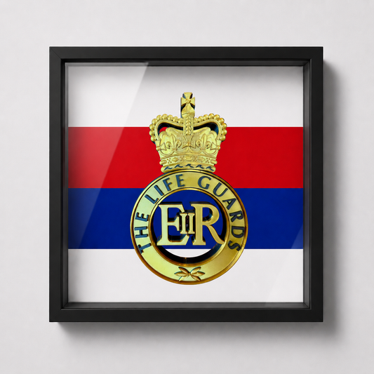 Life Guards Cap Badge Display Frame – Queen's Crown - Precision Military Emblems 