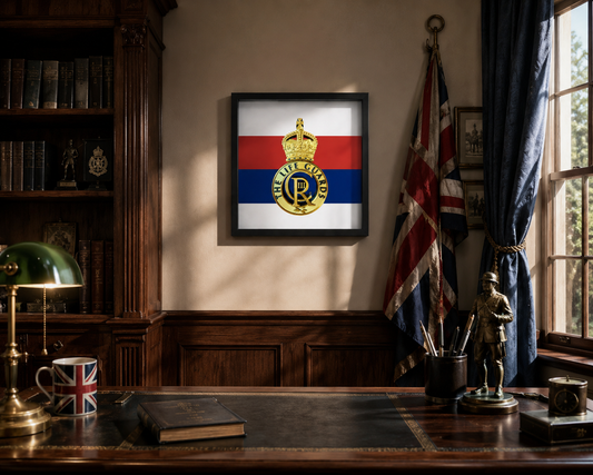 Life Guards Cap Badge Display Frame – King's Crown - Precision Military Emblems