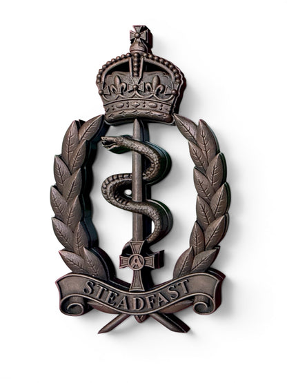 Royal Army Medical Service 3D Printed Cap Badge Brass (Hand Painted) - Precision Military Emblems