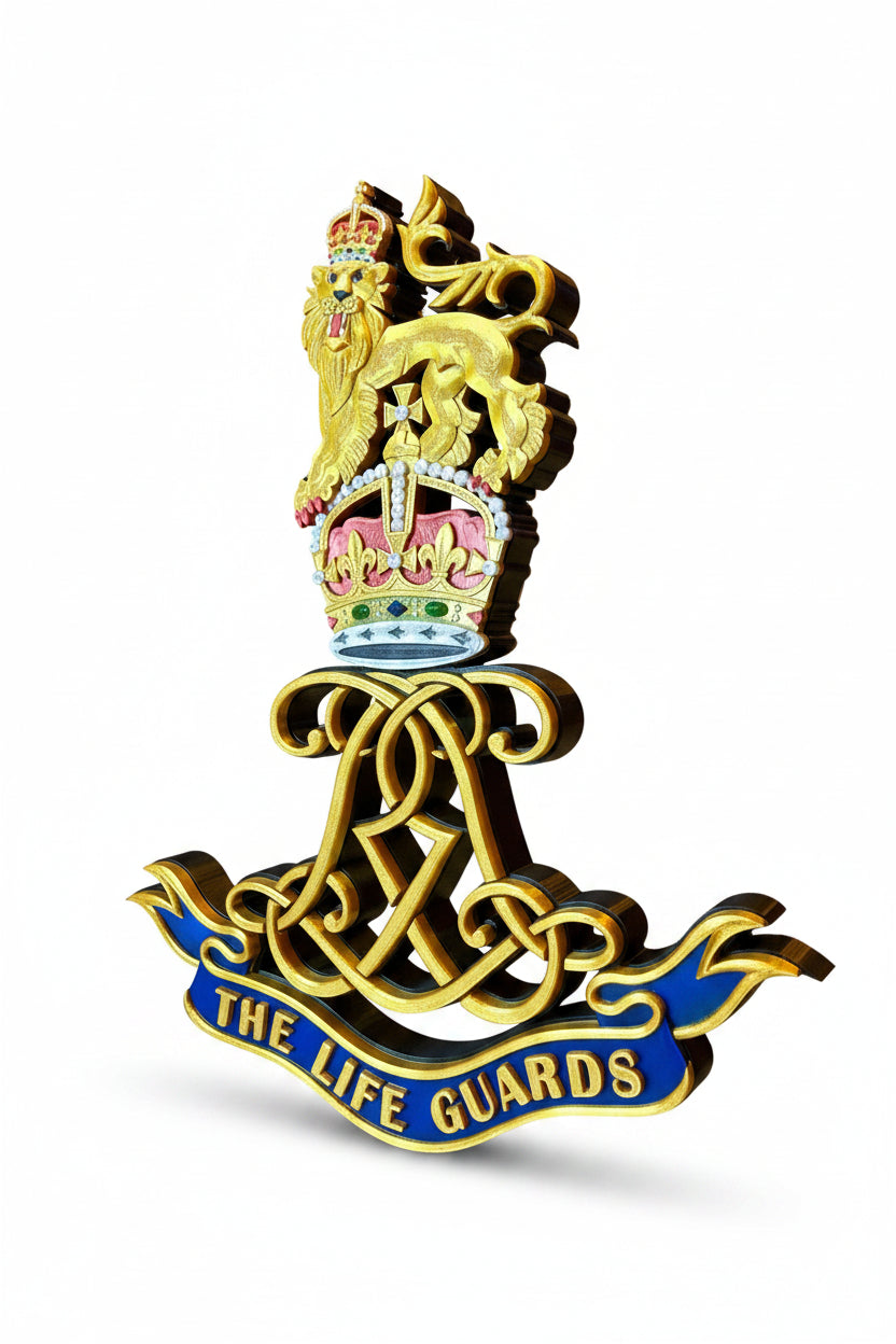 The Life Guards Cypher 3D Printed King's Crown - Precision Military Emblems