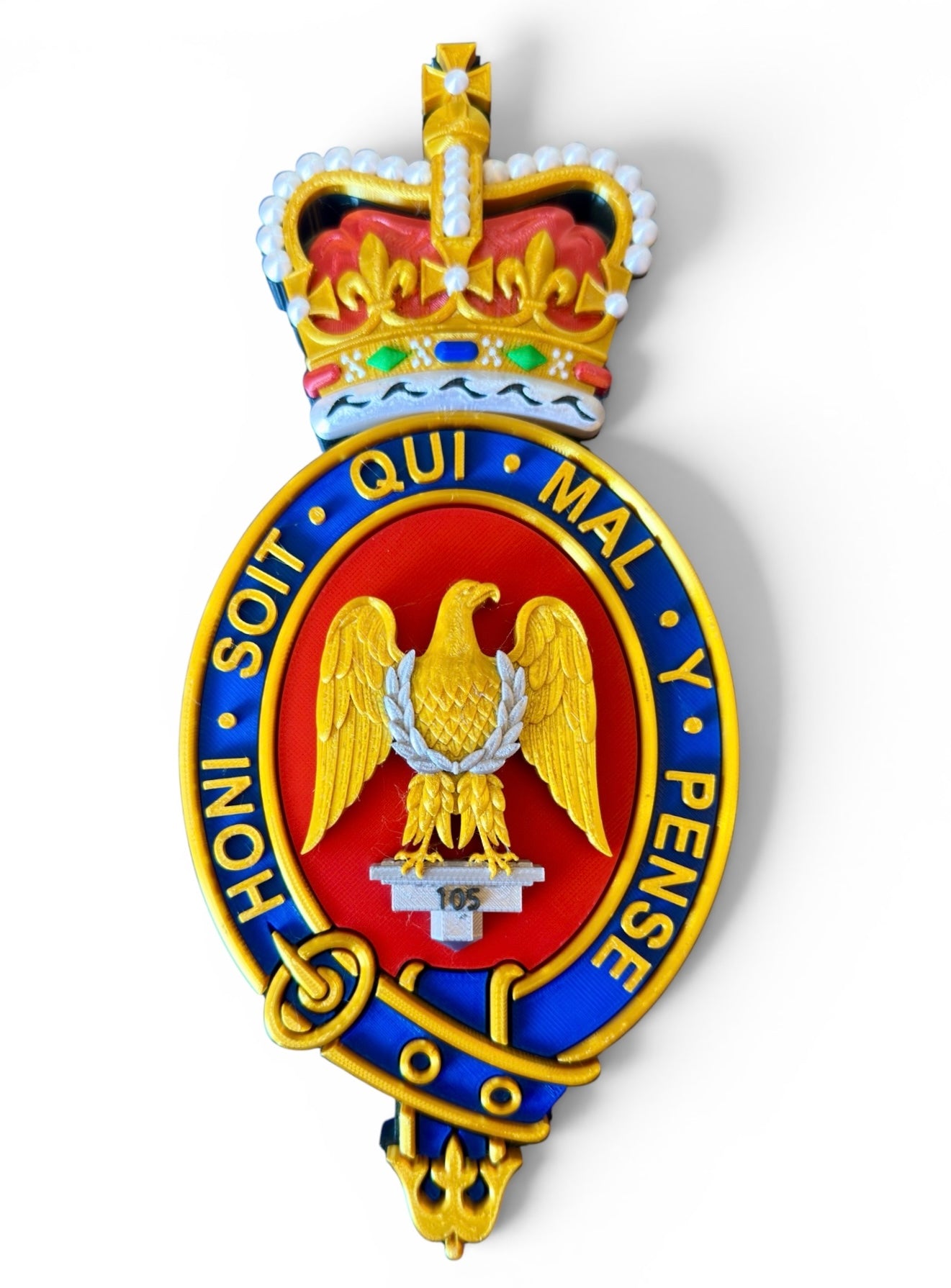 Blues and Royals Cypher 3D Printed Queen's Crown - Precision Military Emblems