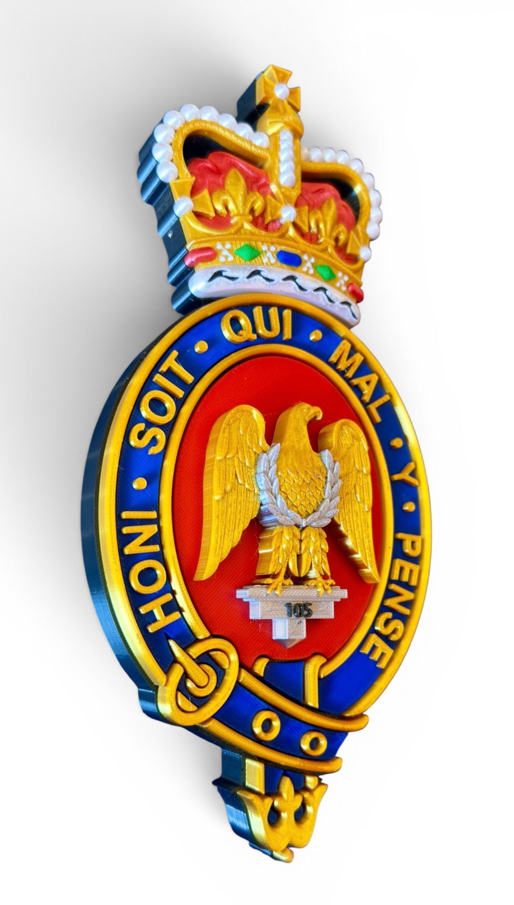 Blues and Royals Cypher 3D Printed Queen's Crown - Precision Military Emblems