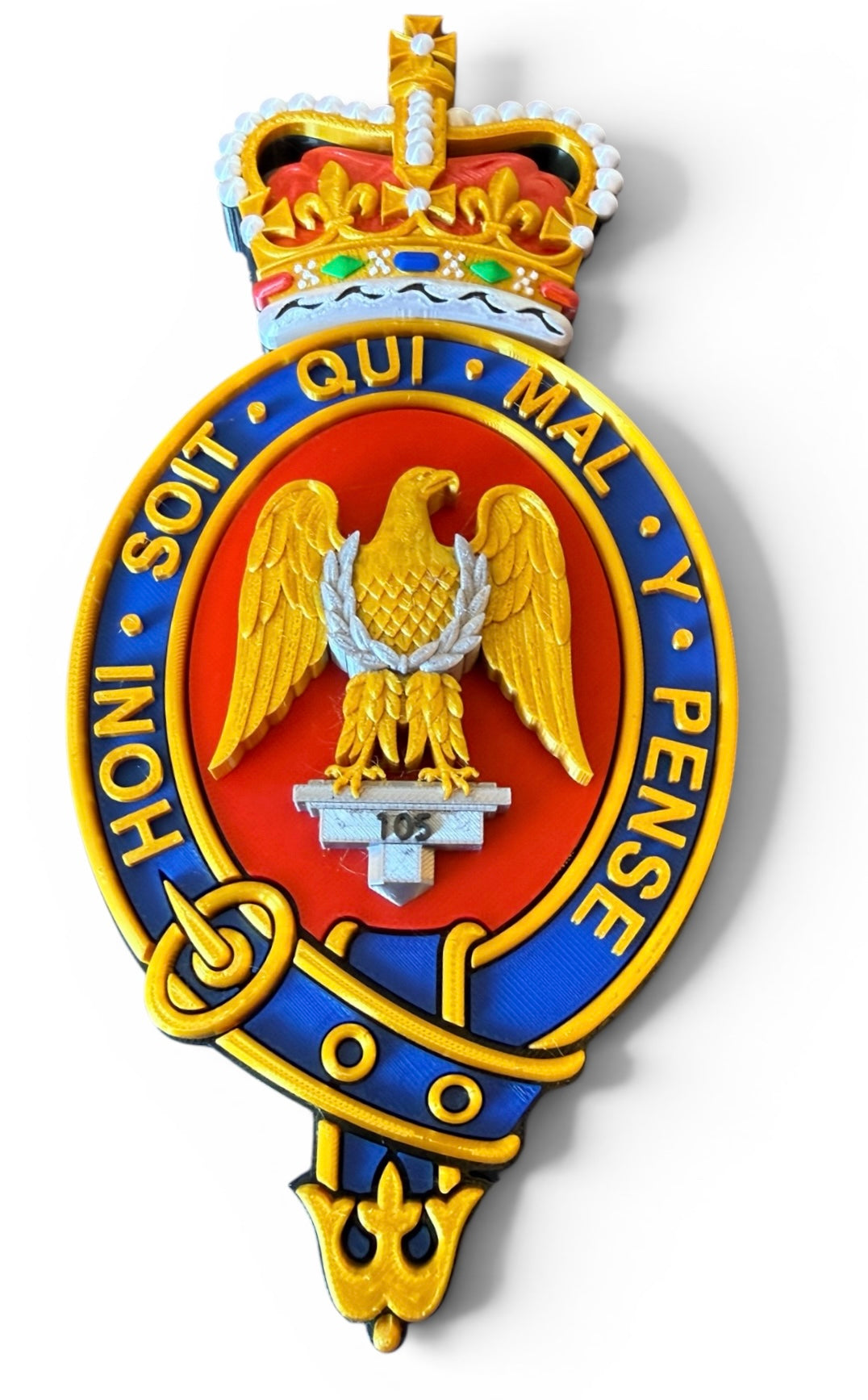Blues and Royals Cypher 3D Printed Queen's Crown - Precision Military Emblems