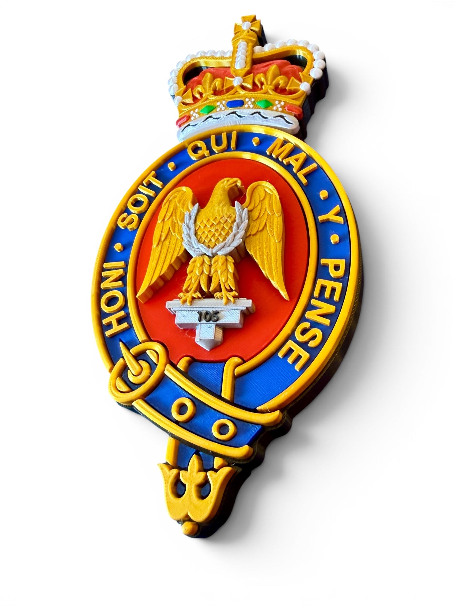 Blues and Royals Cypher 3D Printed Queen's Crown - Precision Military Emblems