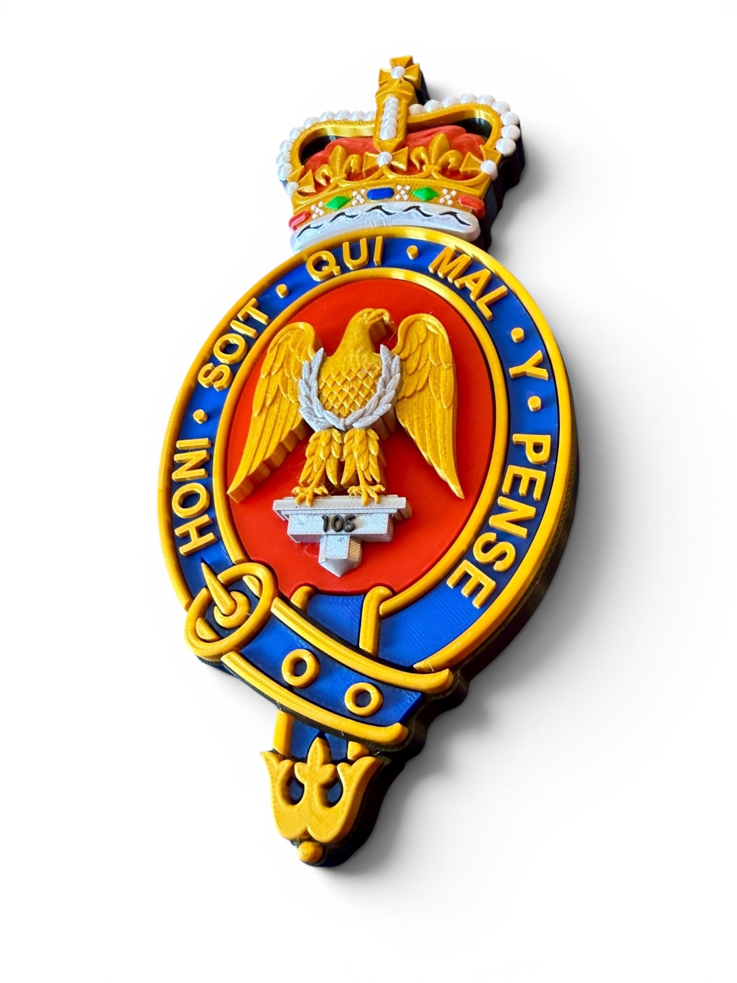 Blues and Royals Cypher 3D Printed Queen's Crown - Precision Military Emblems