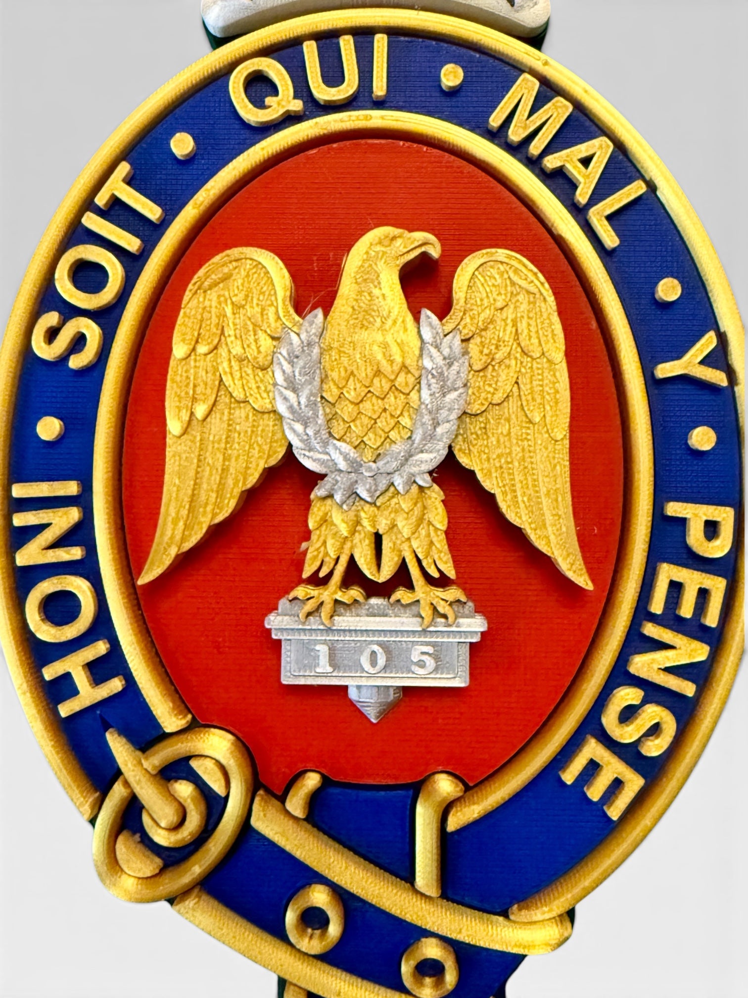 Blues and Royals Cypher 3D Printed King's Crown - Precision Military Emblems