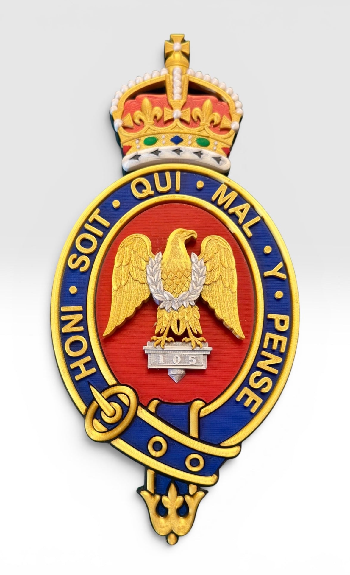 Blues and Royals Cypher 3D Printed King's Crown - Precision Military Emblems