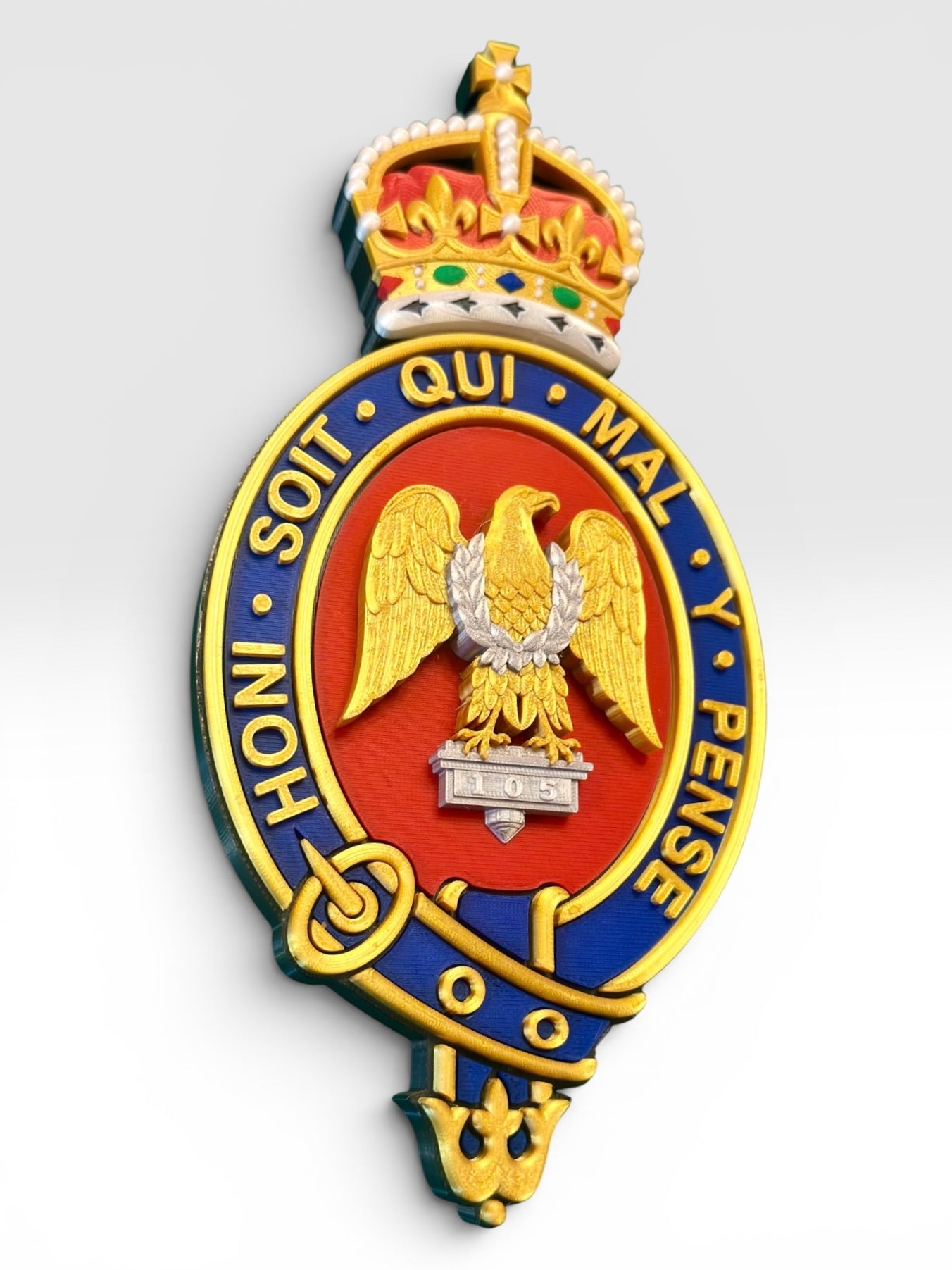 Blues and Royals Cypher 3D Printed King's Crown - Precision Military Emblems