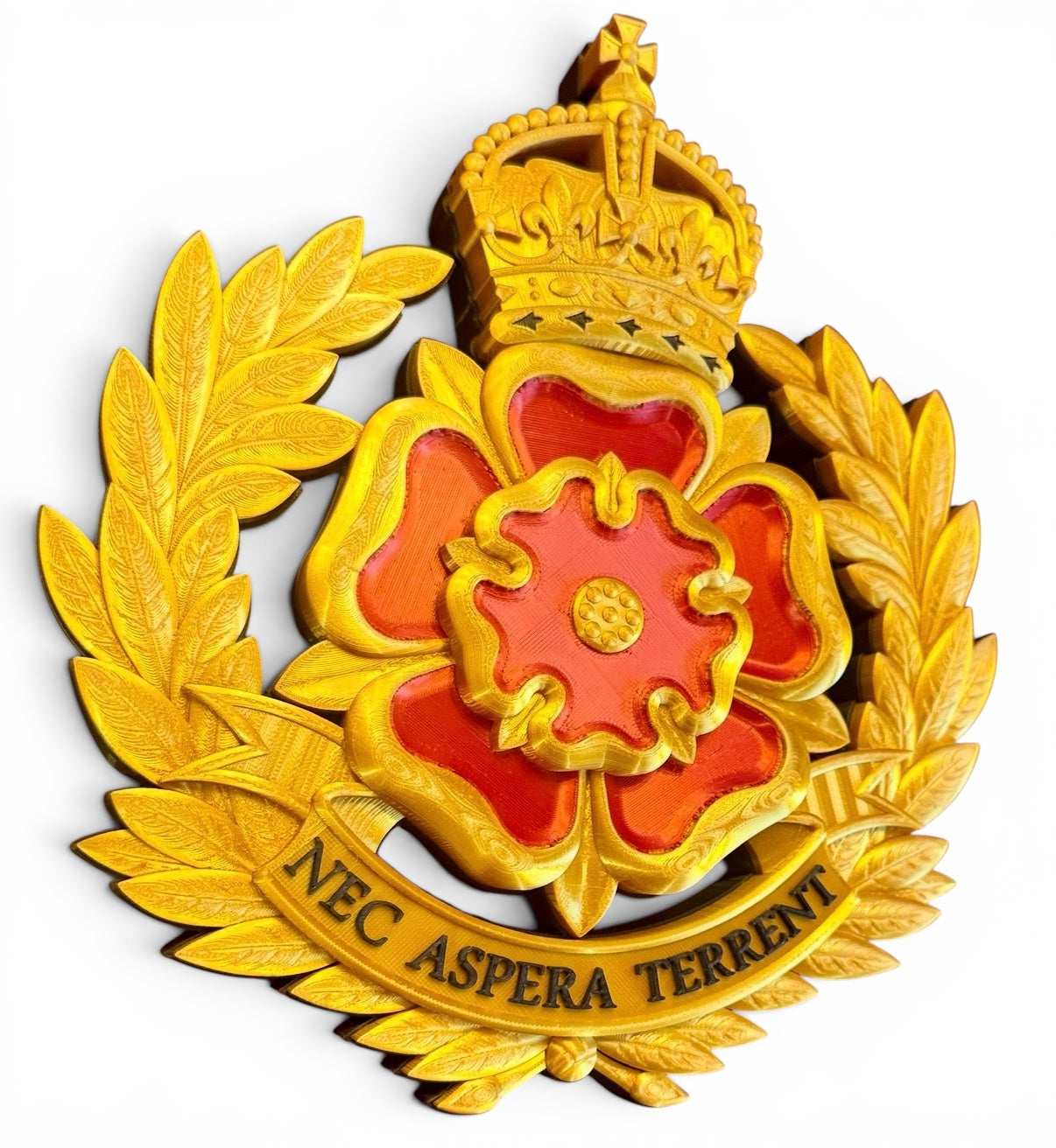 Duke Of Lancaster's Regiment 3D Printed Cap Badge King's Crown - Precision Military Emblems