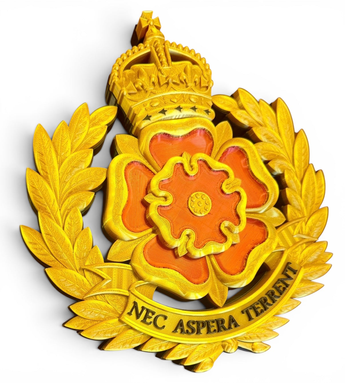 Duke Of Lancaster's Regiment 3D Printed Cap Badge King's Crown - Precision Military Emblems