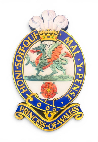 Princess Of Wales's Royal Regiment 3D Printed Cap Badge Full Colour - Precision Military Emblems
