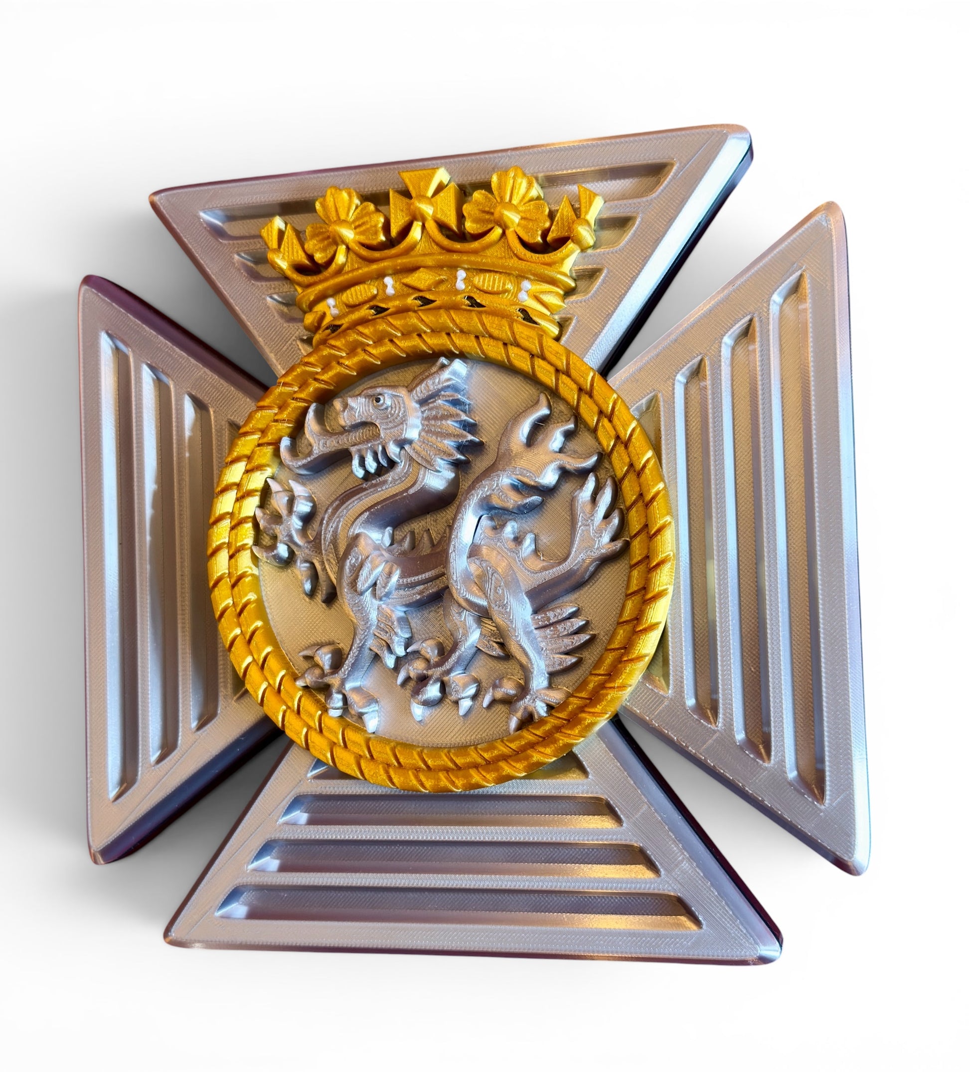Duke of Edinburgh's Royal Regiment 3D Printed Cap Badge - Precision Military Emblems