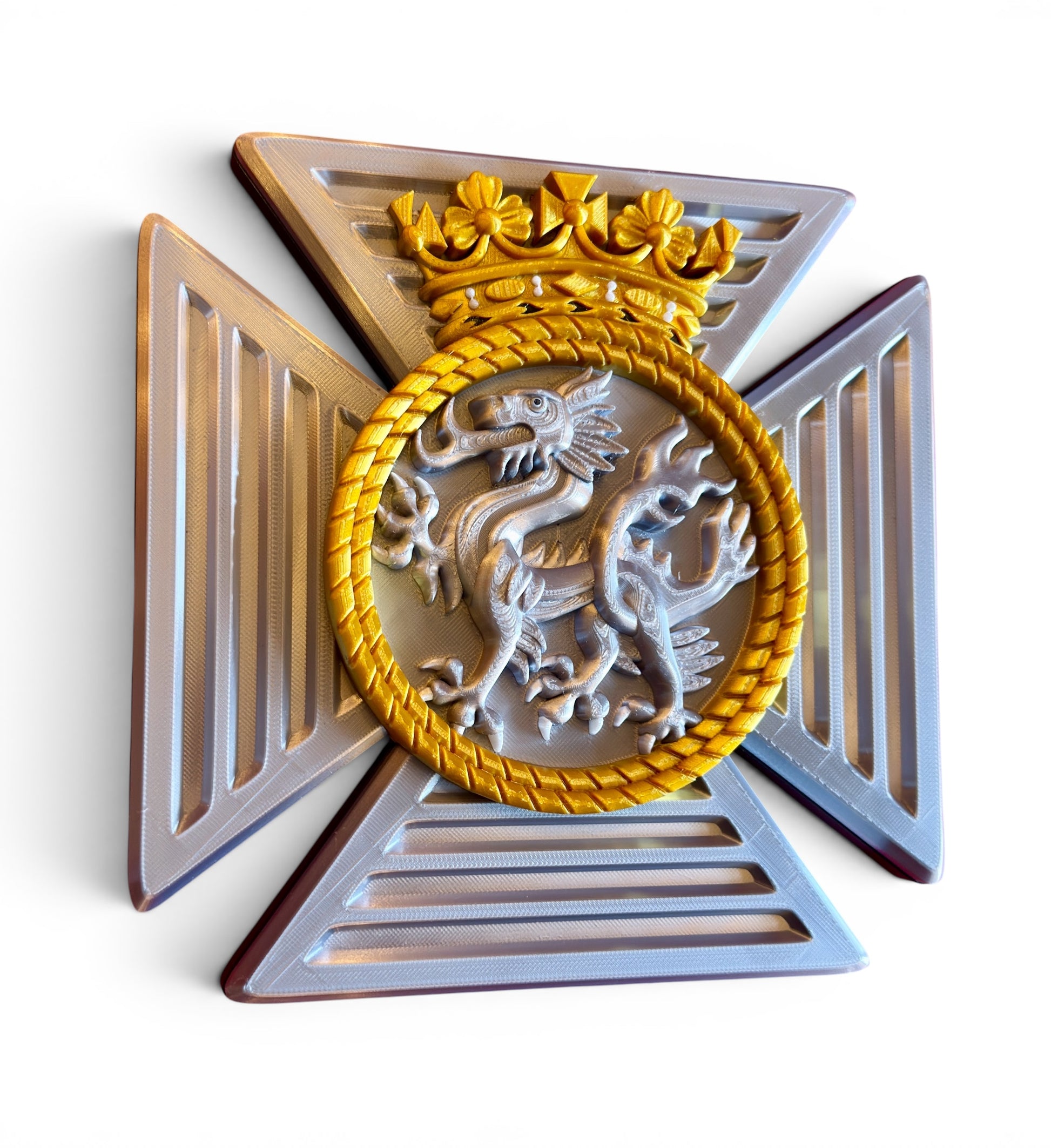 Duke of Edinburgh's Royal Regiment 3D Printed Cap Badge - Precision Military Emblems