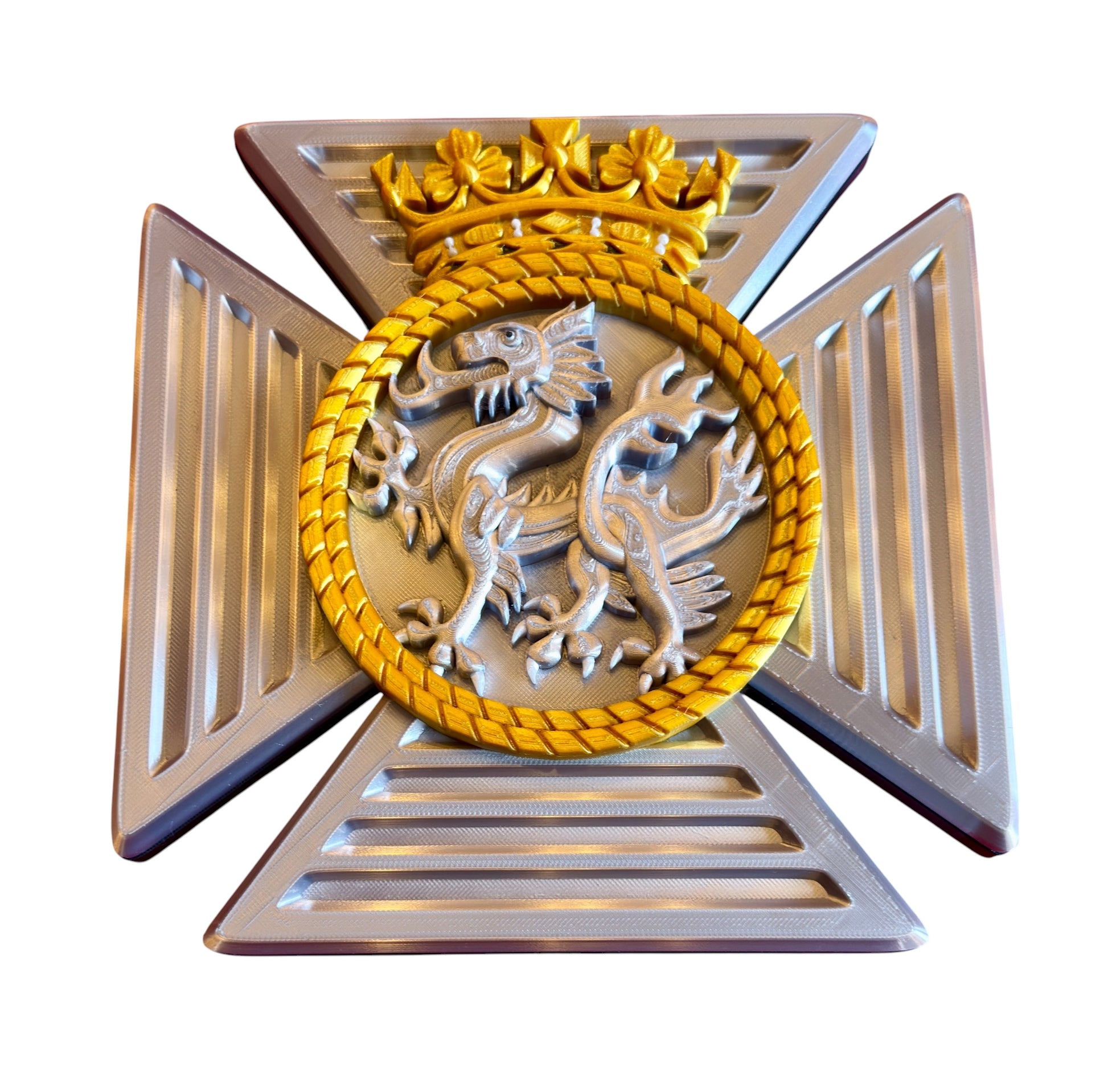 Duke of Edinburgh's Royal Regiment 3D Printed Cap Badge - Precision Military Emblems