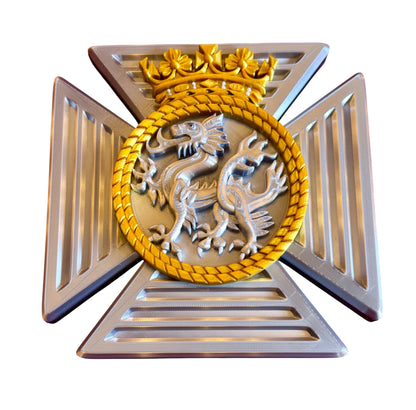 Duke of Edinburgh's Royal Regiment 3D Printed Cap Badge - Precision Military Emblems