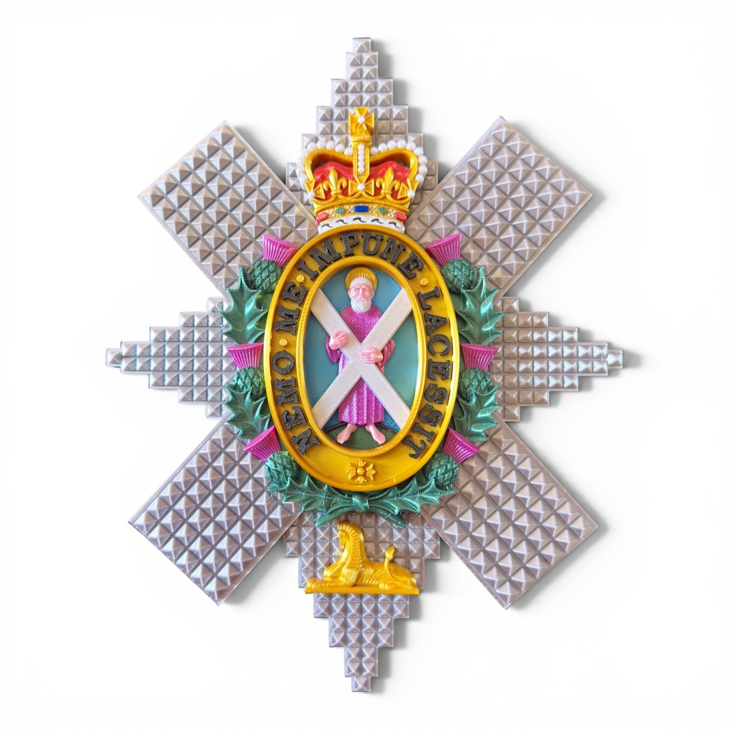 Black Watch 3D Printed Cap Badge - Precision Military Emblems