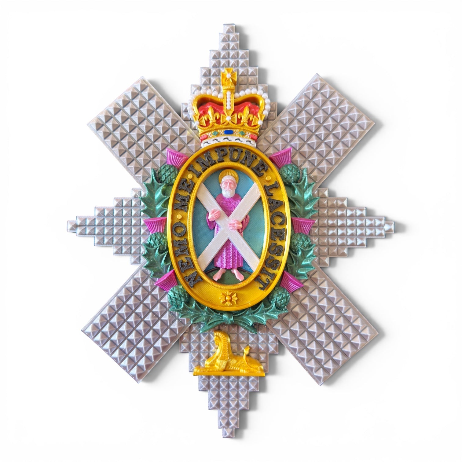 Black Watch 3D Printed Cap Badge - Precision Military Emblems
