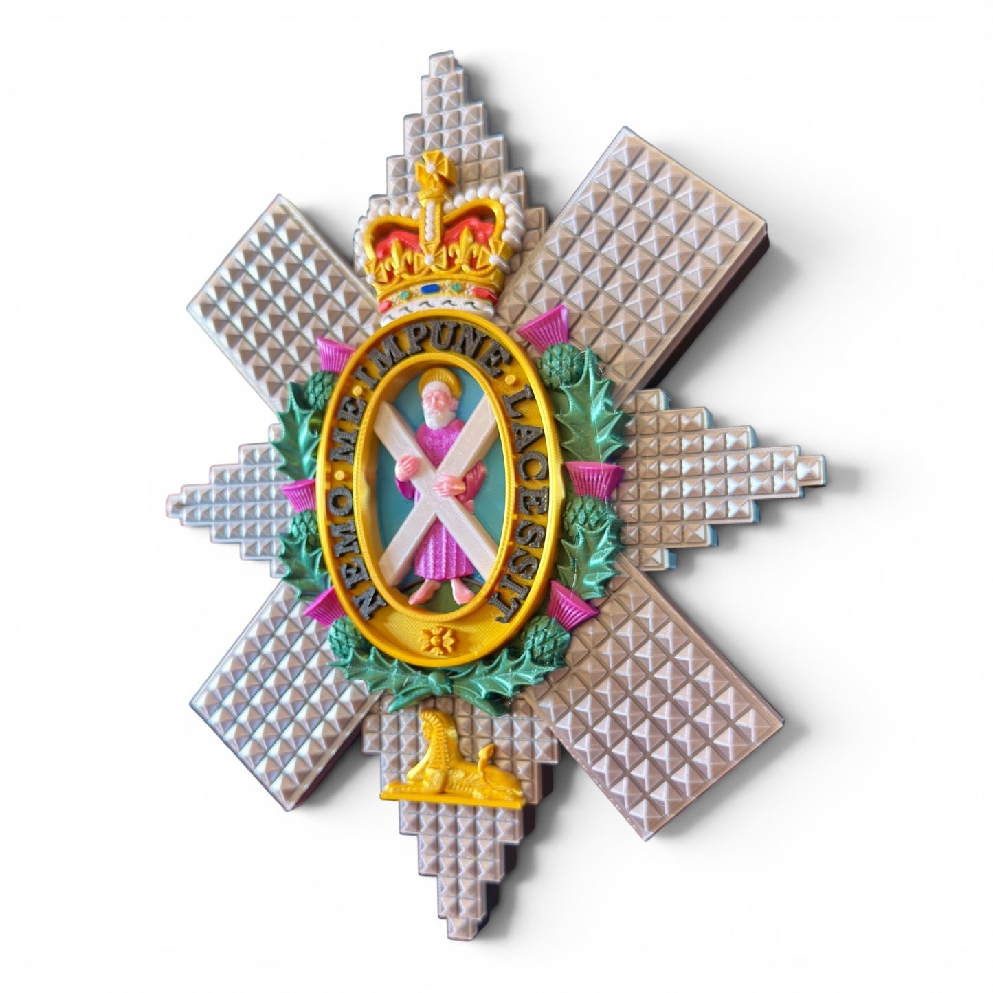 Black Watch 3D Printed Cap Badge - Precision Military Emblems