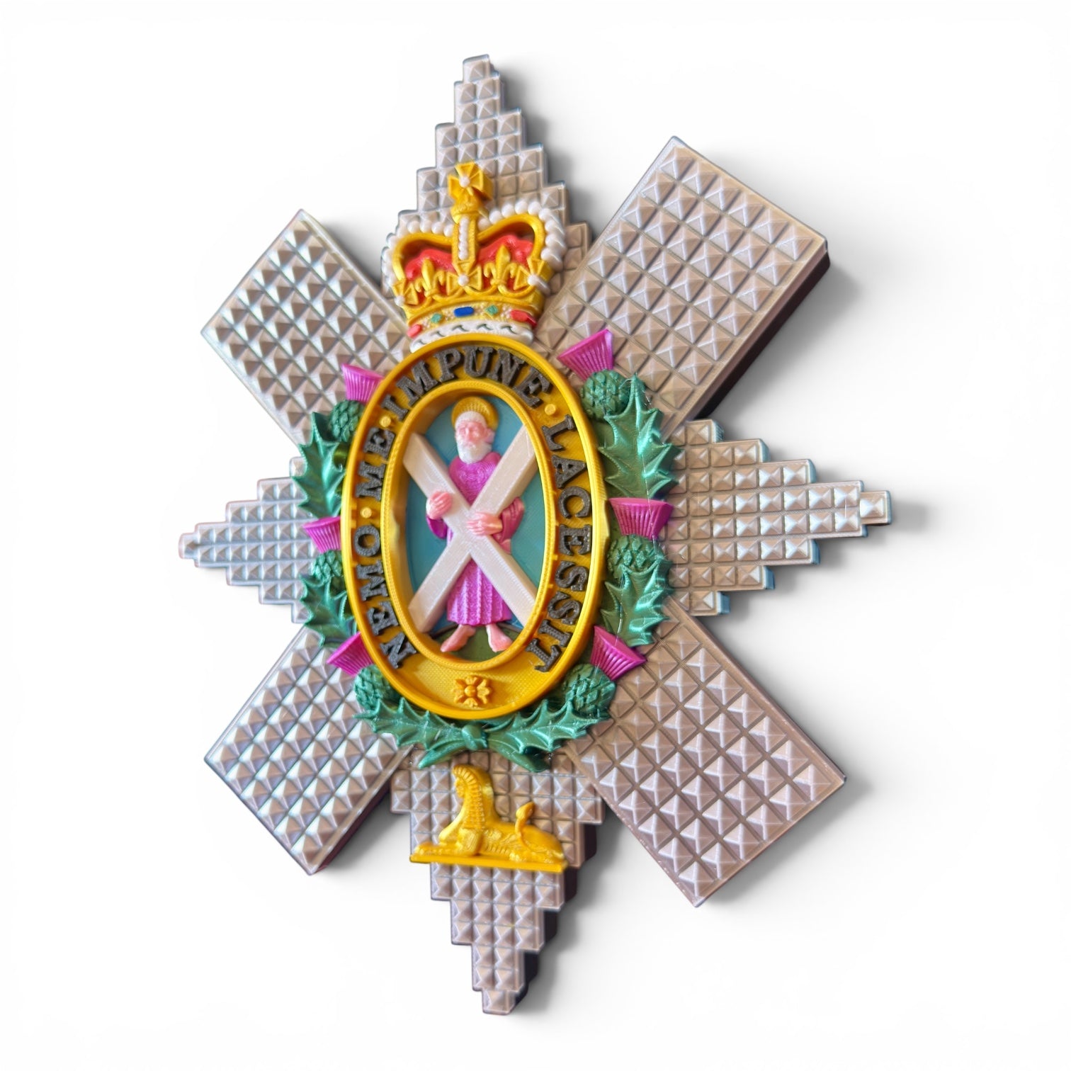Black Watch 3D Printed Cap Badge - Precision Military Emblems