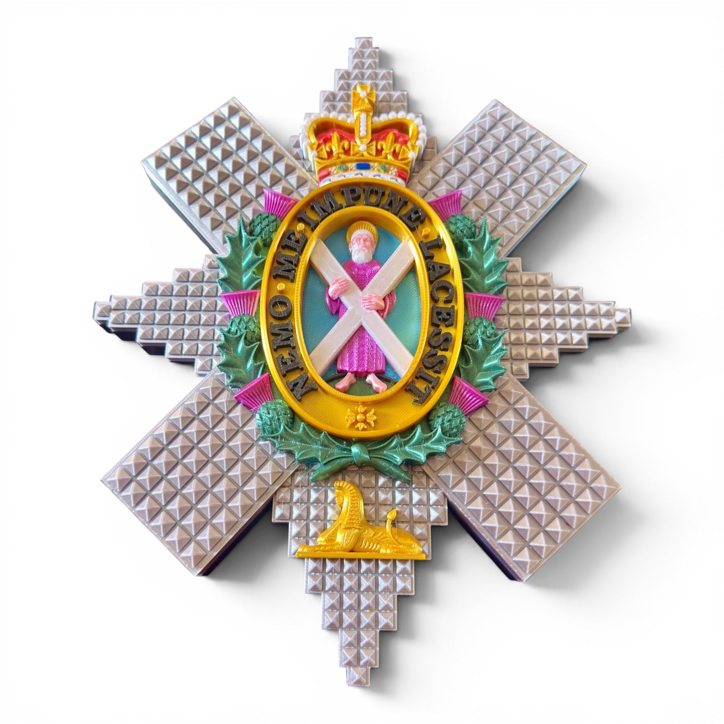 Black Watch 3D Printed Cap Badge - Precision Military Emblems