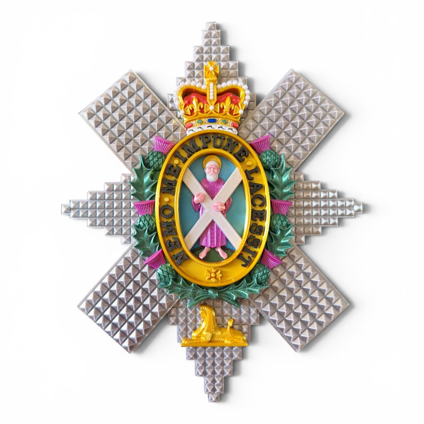 Black Watch 3D Printed Cap Badge - Precision Military Emblems