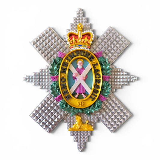 Black Watch 3D Printed Cap Badge - Precision Military Emblems