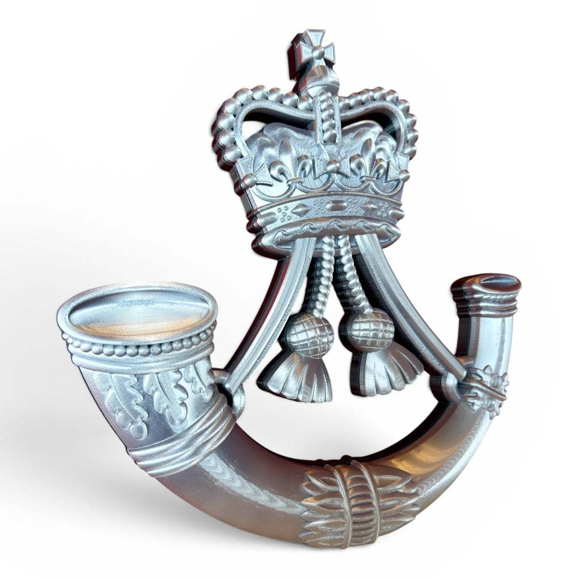 The Rifles 3D Printed Cap Badge (Queen's Crown) - Precision Military Emblems
