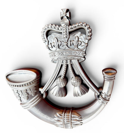 The Rifles 3D Printed Cap Badge (Queen's Crown) - Precision Military Emblems