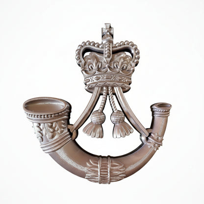 The Rifles 3D Printed Cap Badge (Queen's Crown) - Precision Military Emblems