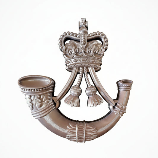 The Rifles 3D Printed Cap Badge (Queen's Crown) - Precision Military Emblems