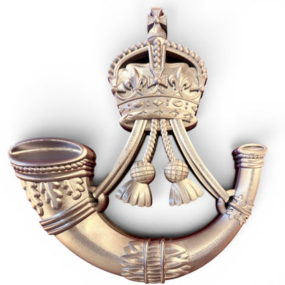 The Rifles 3D Printed Cap Badge - King's Crown - Precision Military Emblems 