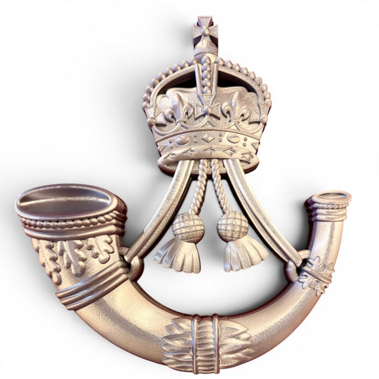 The Rifles 3D Printed Cap Badge - King's Crown - Precision Military Emblems 