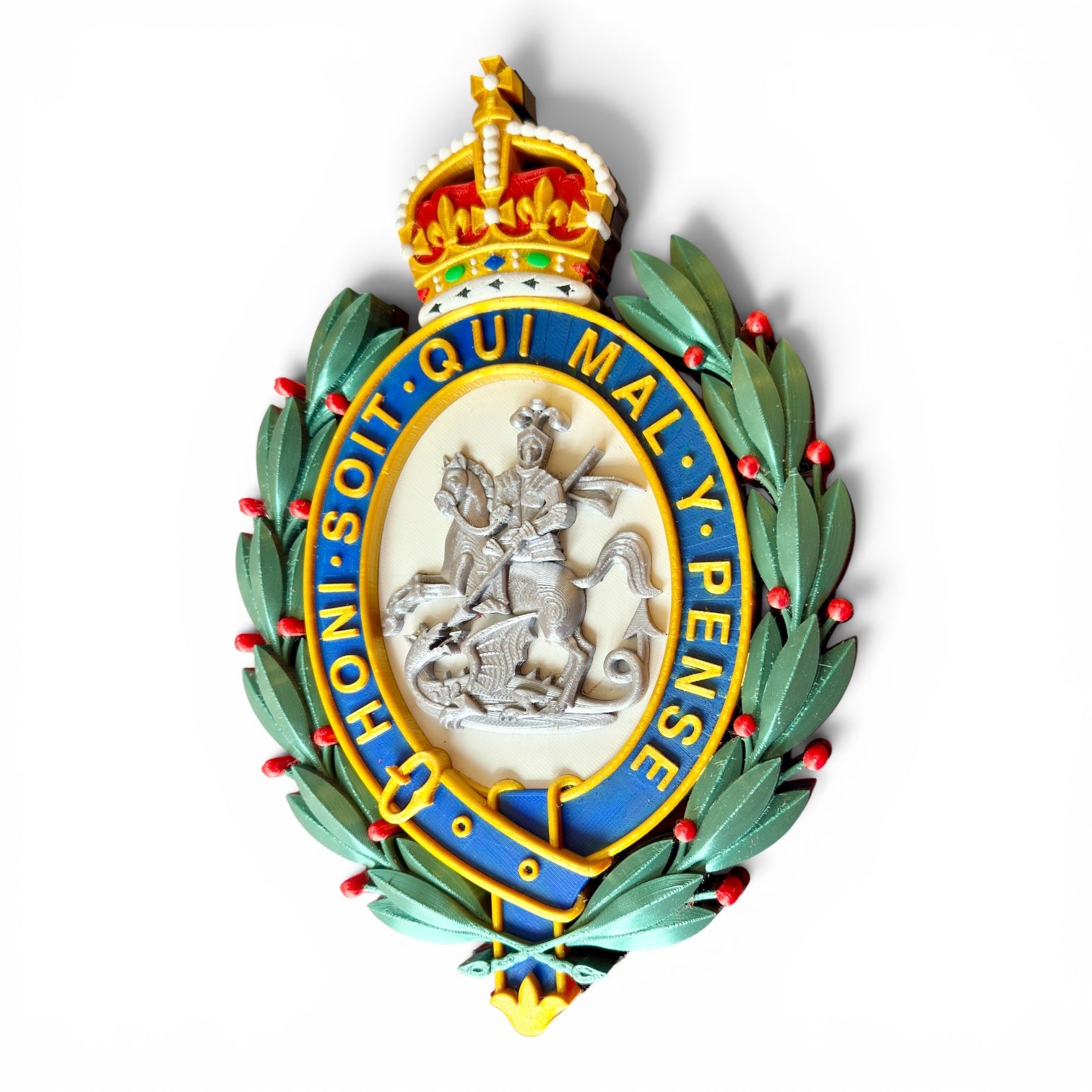 Royal Regiment of Fusiliers 3D Printed Cap Badge - King's Crown - Precision Military Emblems 