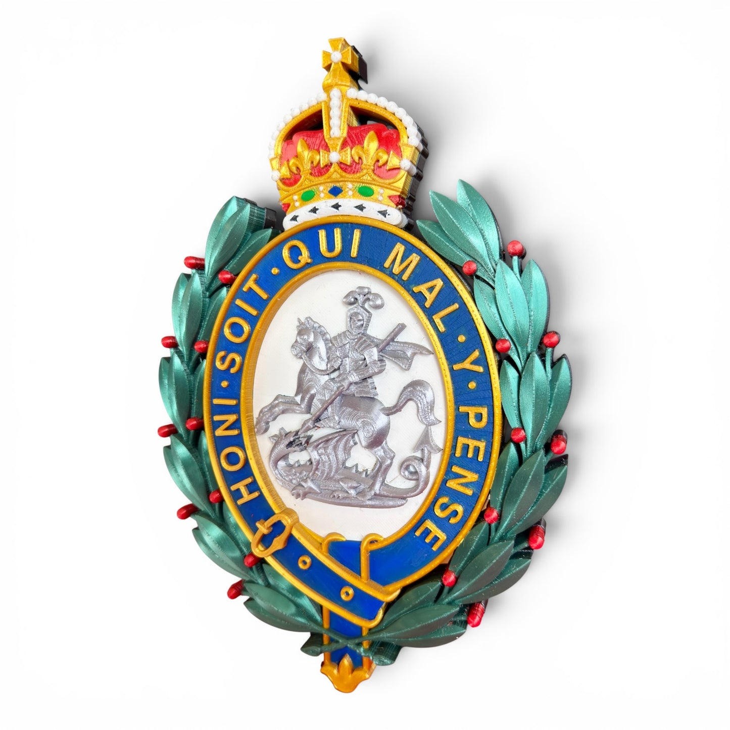 Royal Regiment of Fusiliers 3D Printed Cap Badge - King's Crown - Precision Military Emblems 