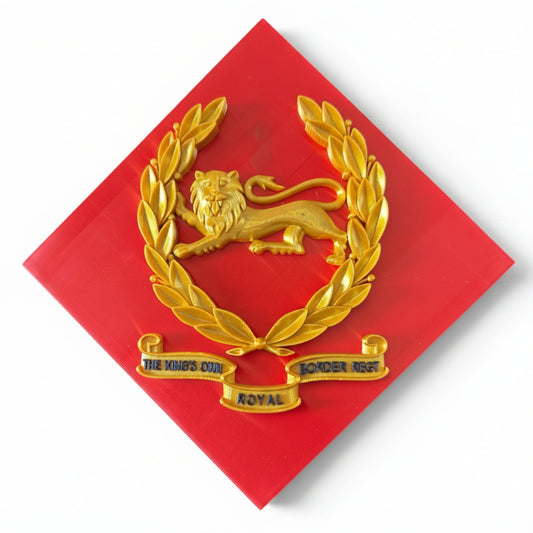 King's Own Royal Border Regiment Beret Badge with Scroll | Officially Licensed