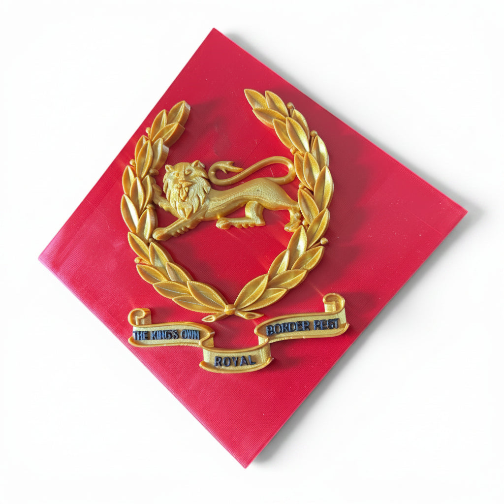 King's Own Royal Border Regiment 3D Printed Cap Badge
