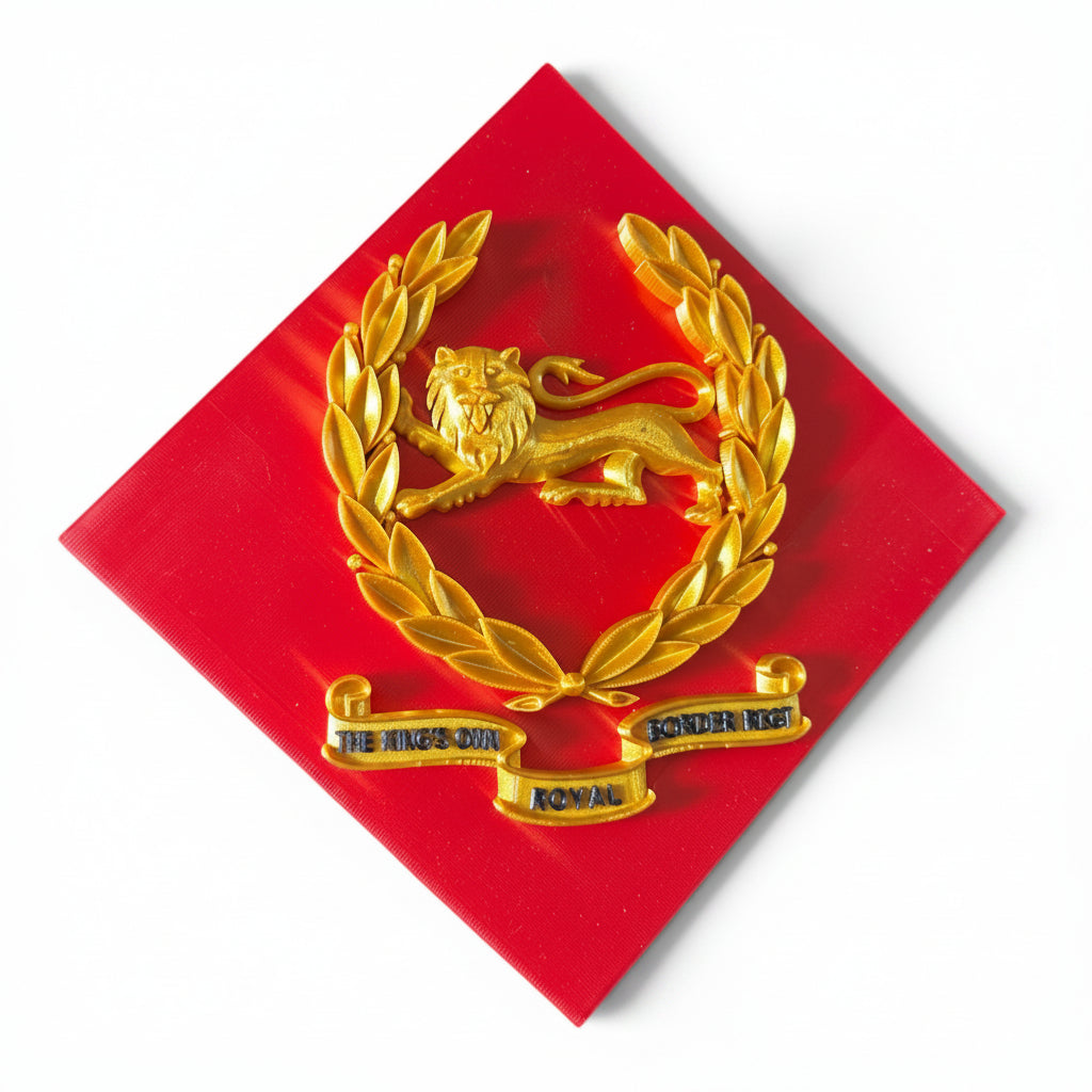 King's Own Royal Border Regiment 3D Printed Cap Badge