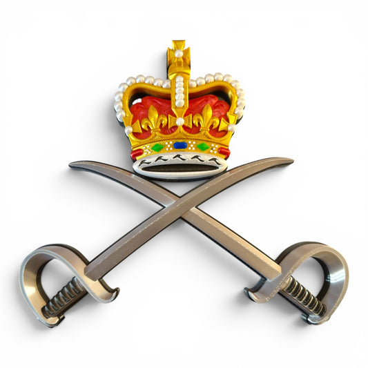 Royal Army Physical Training Corps (RAPTC) Queen's Crown Cap Badge - Precision Military Emblems 