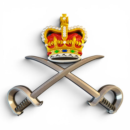 Royal Army Physical Training Corps (RAPTC) Queen's Crown Cap Badge - Precision Military Emblems 