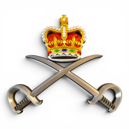 Royal Army Physical Training Corps (RAPTC) Queen's Crown Cap Badge - Precision Military Emblems 