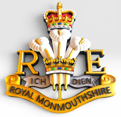 Royal Monmouthshire Royal Engineers Cap Badge | Queen's Crown