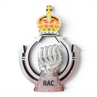 Royal Armoured Corps 3D Printed Cap Badge King's Crown
