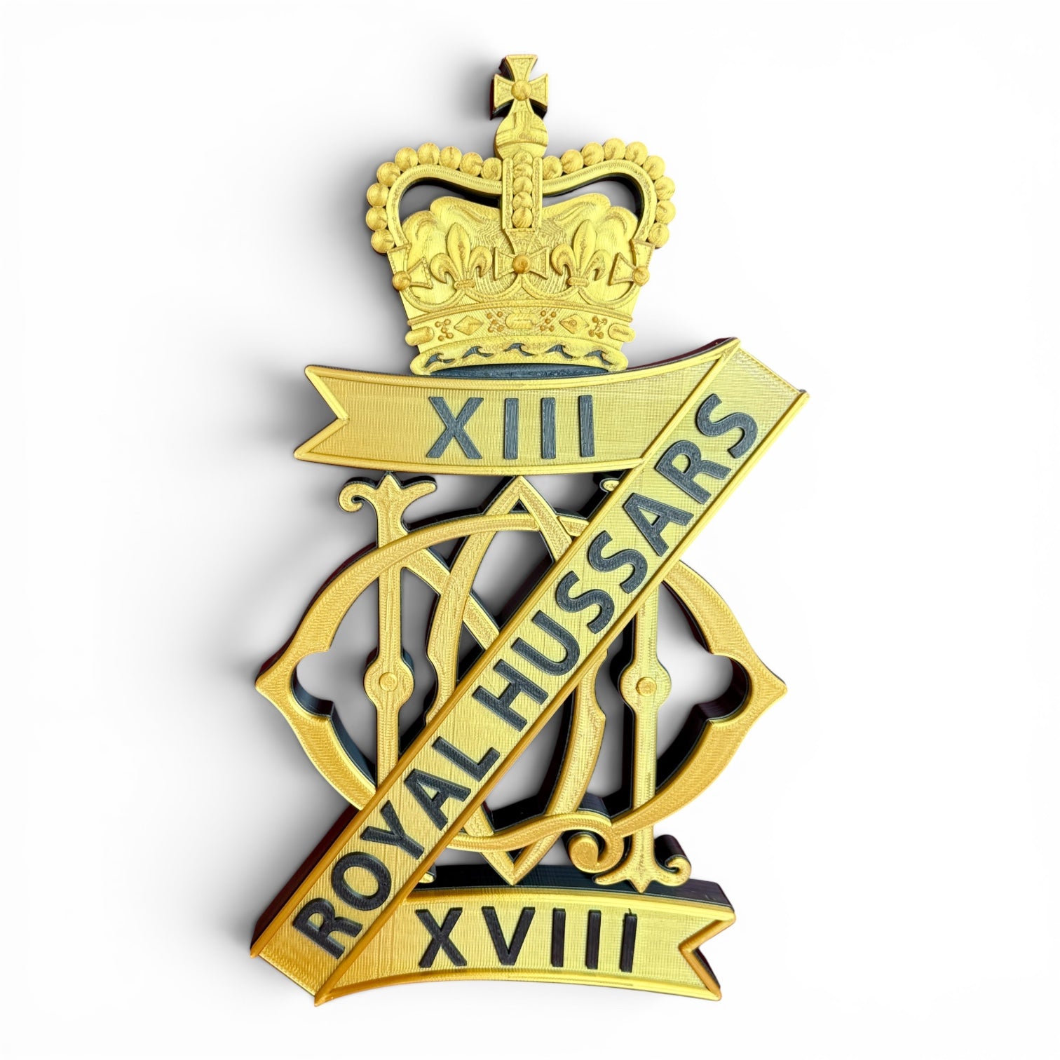 13th/18th Royal Hussars (Queen Mary's Own) Cap Badge - Precision Military Emblems 