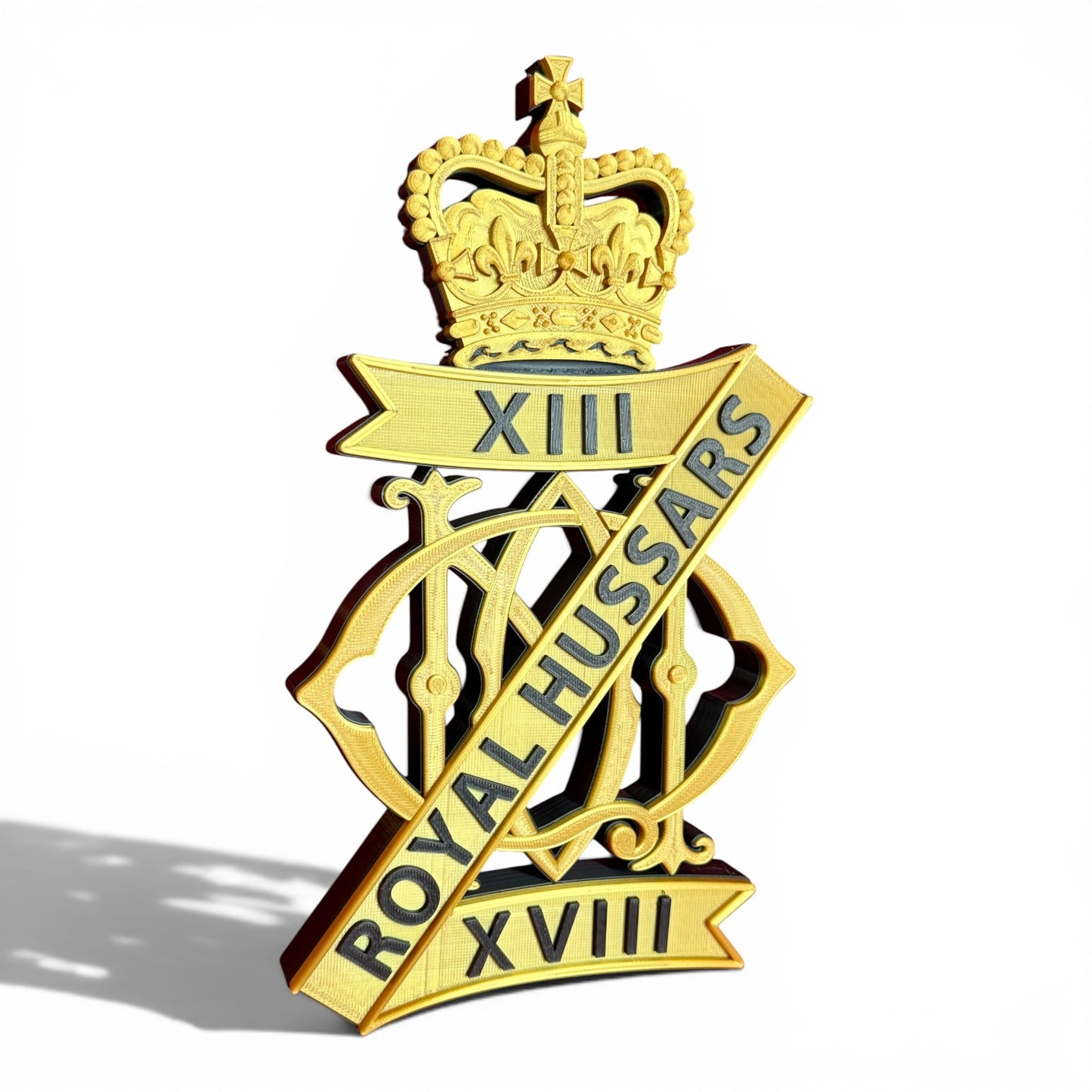 13th/18th Royal Hussars (Queen Mary's Own) Cap Badge - Precision Military Emblems 