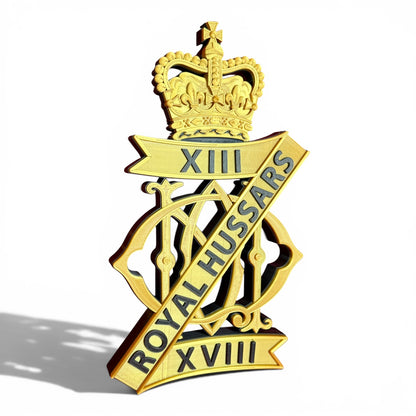 13th/18th Royal Hussars (Queen Mary's Own) Cap Badge - Precision Military Emblems 