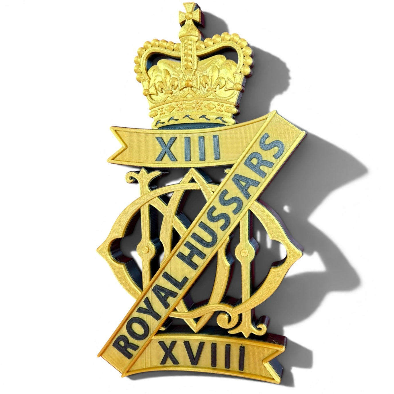 13th/18th Royal Hussars (Queen Mary's Own) Cap Badge - Precision Military Emblems 